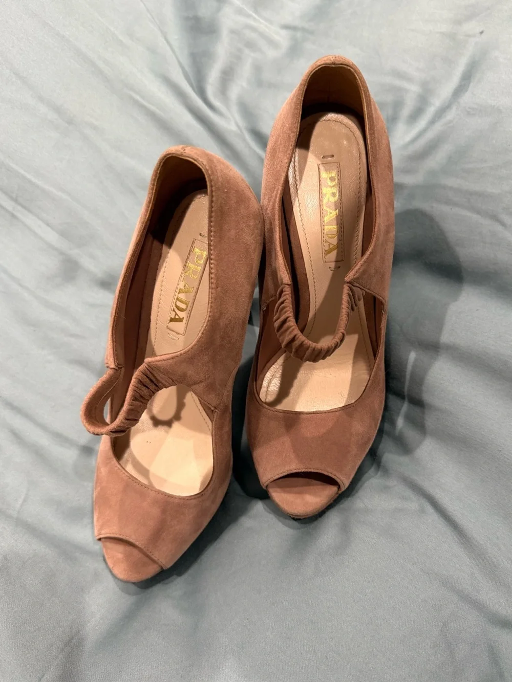 Mauve Prada Peep Toe - Picture 7 of 7
